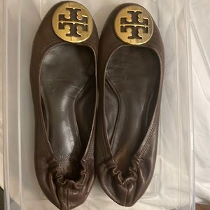Tory Burch brown ballet flats
